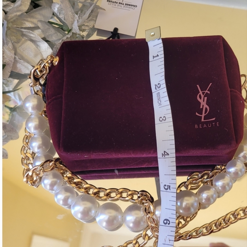 Yves Saint Laurent Burgundy Crossbody Bag NEW YSL - Picture 5 of 16